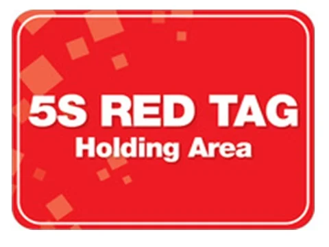 5S RED TAG HOLDING AREA POSTER