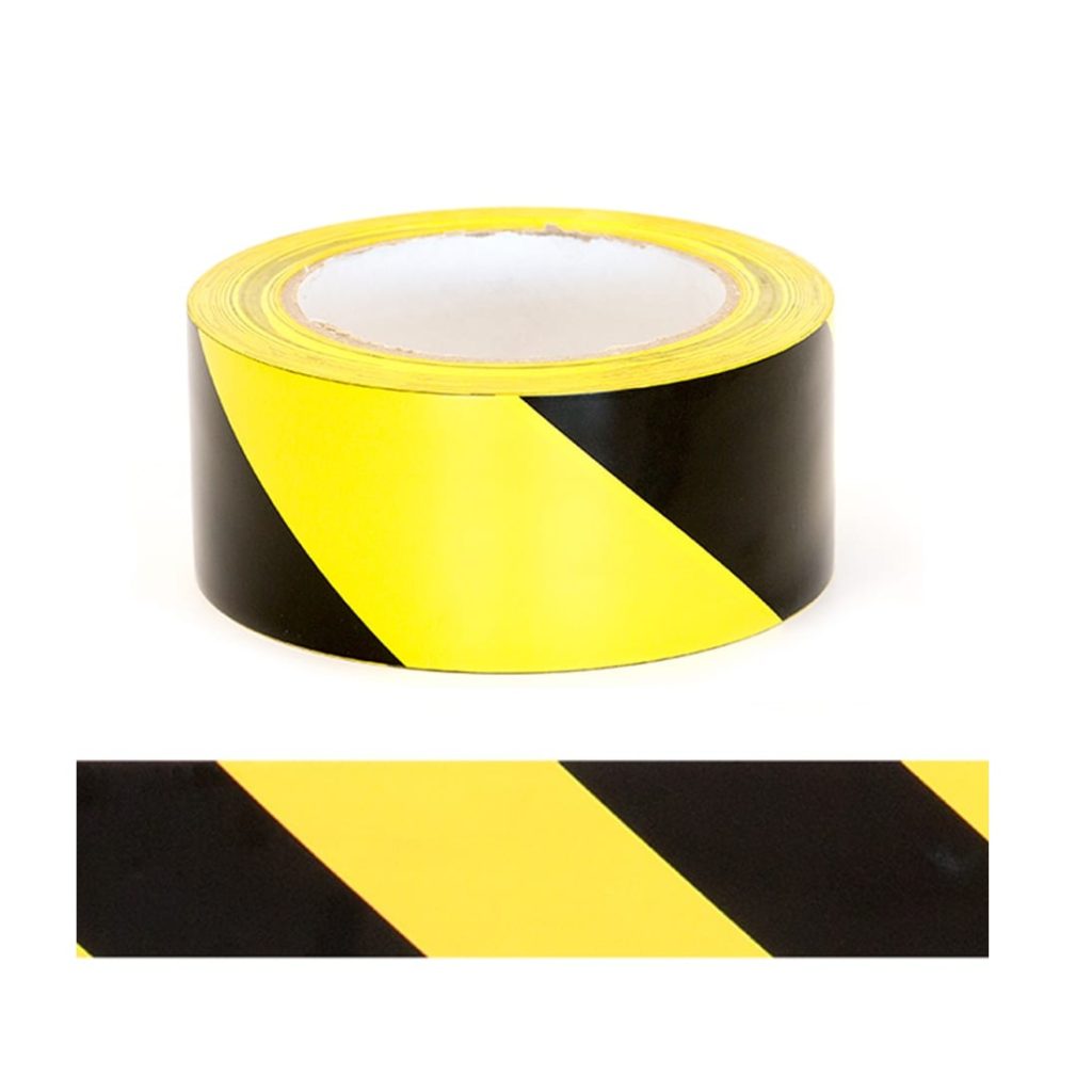 48 MM x 25 Meter Self Adhesive Yellow & Black Floor Marking