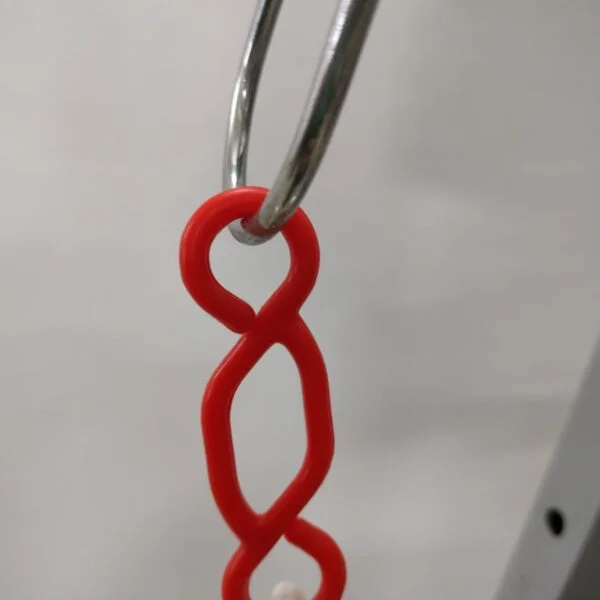 Red and White chain for Red tag area