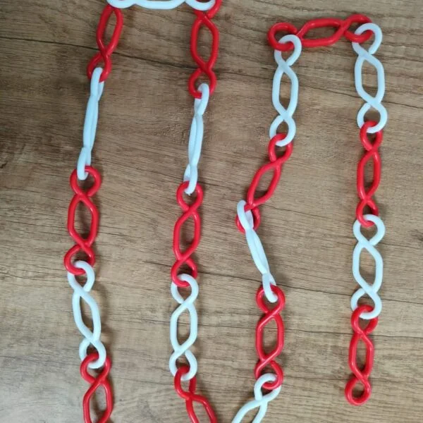 Red and White chain for Red tag area